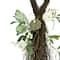24" Pumpkins & Berries Artificial Fall Harvest Twig Teardrop Swag